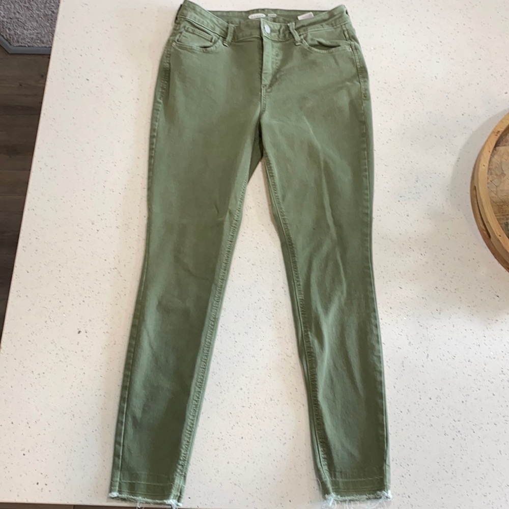 Olive Green Skinny Jeans